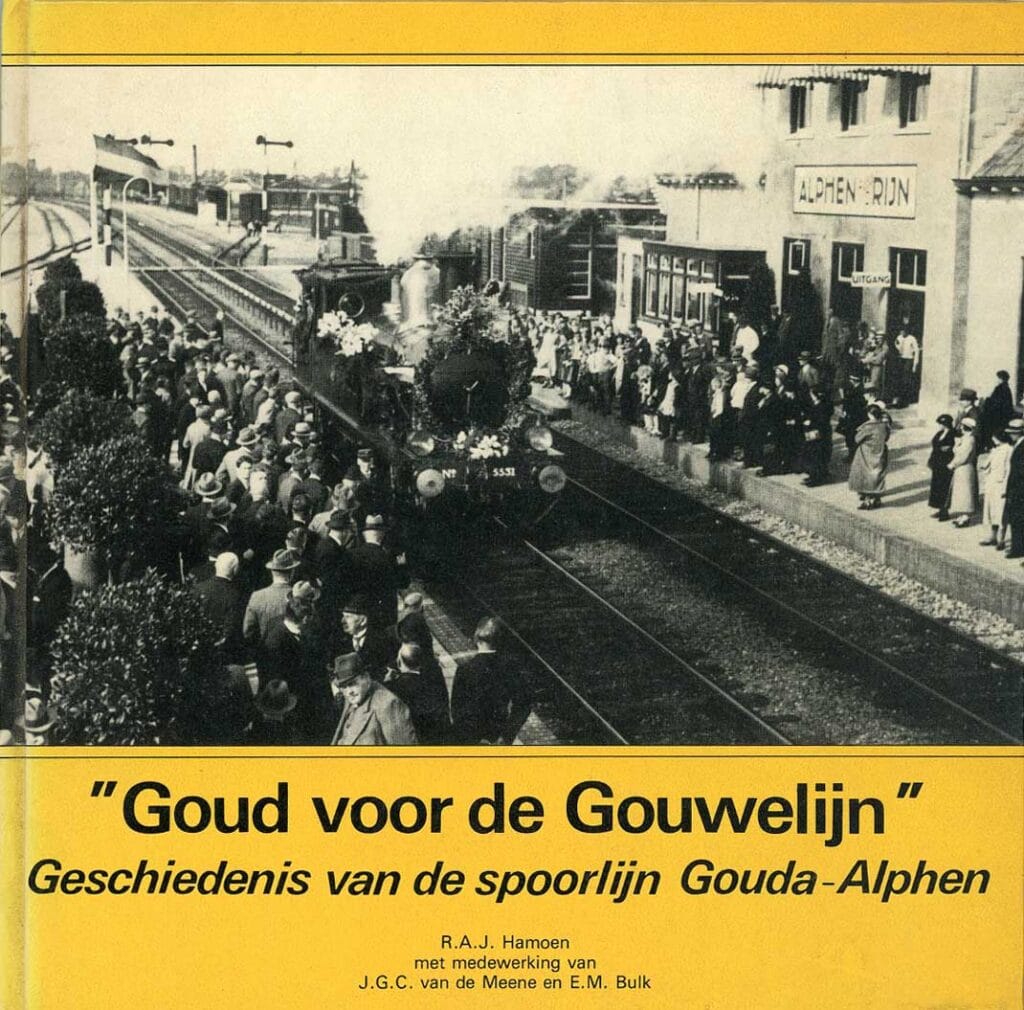 Voorzijde van het boek Goud voor de Gouwelijn, van auteur Roelof Hamoen.